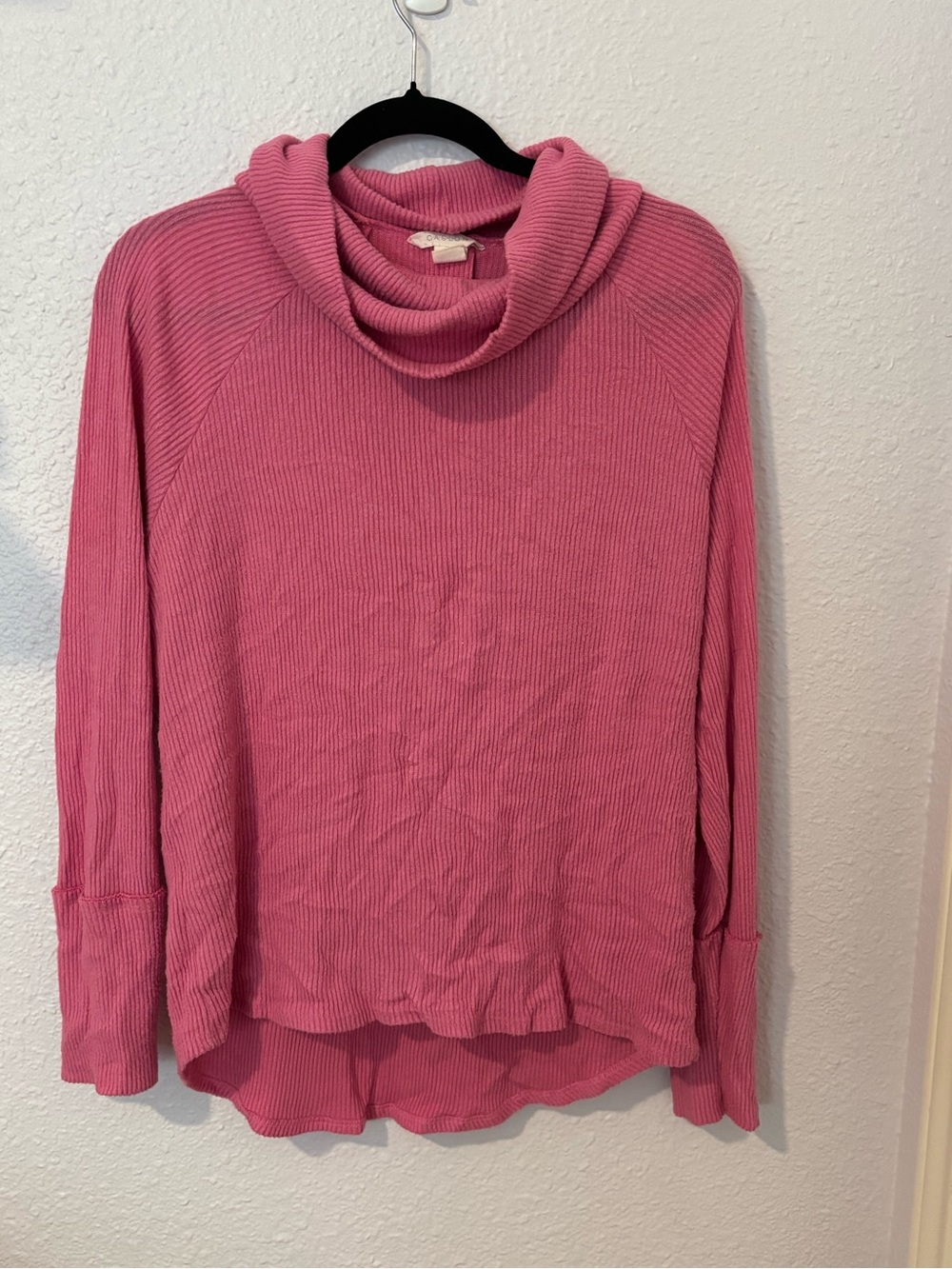 Caslon Ribbed Cowl Neck Sweater - Pink